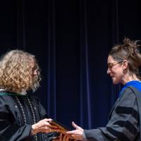 receiving award